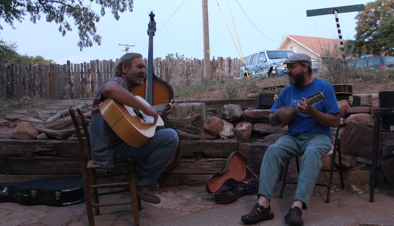 Music at the Lazy Lizard Hostel
